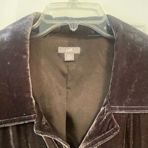 Jill velour jacket size XL